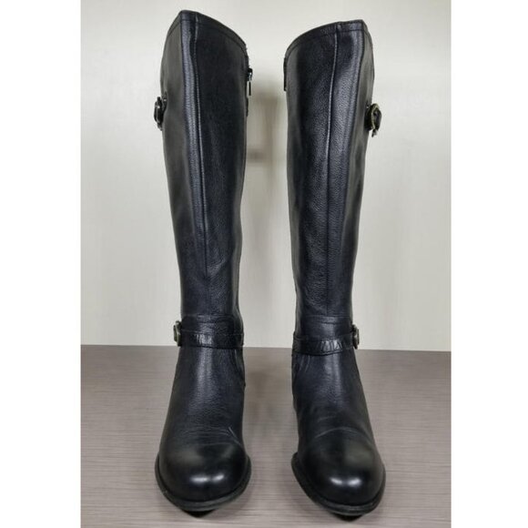 Naturalizer Jennings Knee High Boot Wide Calf, Black Leather, Womens Size 7 M - Picture 2 of 10